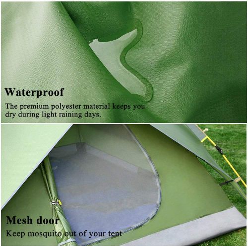  Sportneer Camping Tent 2-3 Person Automatic Instant Pop Up Waterproof Camping Hiking Travel Beach Tents for Family Groups