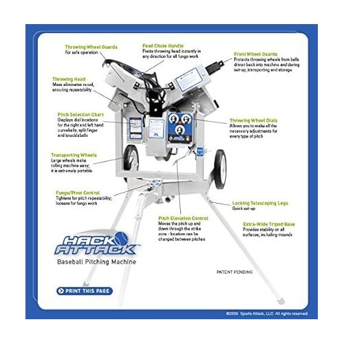  Hack Attack Baseball Pitching Machine by Sports Attack