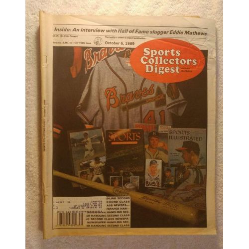  An Interview with Hall of Fame Slugger Eddie Mathews - Milwaukee Braves - Sports Collectors Digest (SCD) - October 6, 1989
