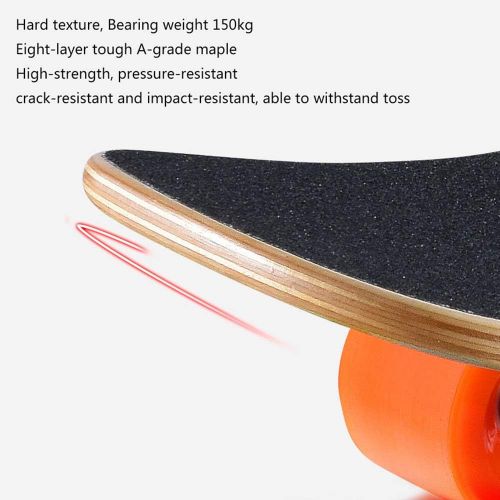  Sports Equipment Four-Wheeled Balance Scooter, Male and Female Adult Road Skateboard Brush Street Dance Longboard, Maple Skateboard Suitable for Beginners, Teenagers, Adults ZDDAB