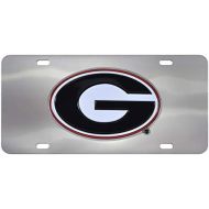 Sports Licensing Solutions Georgia Bulldogs 3D Logo Chrome License Plate