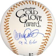 Ryne Sandberg Chicago Cubs Autographed Gold Glove Baseball with 9x Gold Glove Inscription - Autographed Baseballs