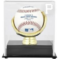 Sports Memorabilia - Pittsburgh Pirates (2014-Present) Gold Glove Single Baseball Logo Display Case - Baseball Free Standing Display Cases ''Case Only''