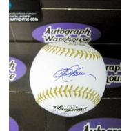 Autograph Warehouse 74060 Mike Cameron Autographed Gold Glove Baseball Inscribed 3Xgg 01 03 06 Signature Upside Down From Logo