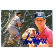 Tom Pagnozzi autographed baseball card (St Louis Cardinals) 1993 Fleer Ultra No.2 Top Glove