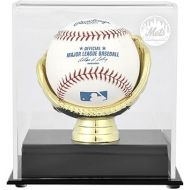 Sports Memorabilia New York Mets Gold Glove Single Baseball Logo Display Case - Baseball Free Standing Display Cases ''Case Only''