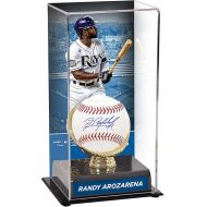 Randy Arozarena Tampa Bay Rays Autographed Baseball and Gold Glove Display Case with Image - Autographed MLB Gloves