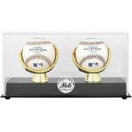 New York Mets Gold Glove Double Baseball Logo Display Case - Baseball Free Standing Display Cases ''Case Only''