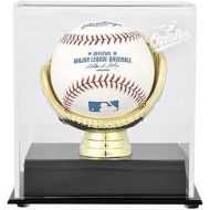 Sports Memorabilia Baltimore Orioles Gold Glove Single Baseball Logo Display Case - Baseball Free Standing Display Cases ''Case Only''