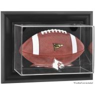 Sports Memorabilia Louisville Cardinals Black Framed Logo Wall-Mountable Football Display Case - College Football Logo Display Cases