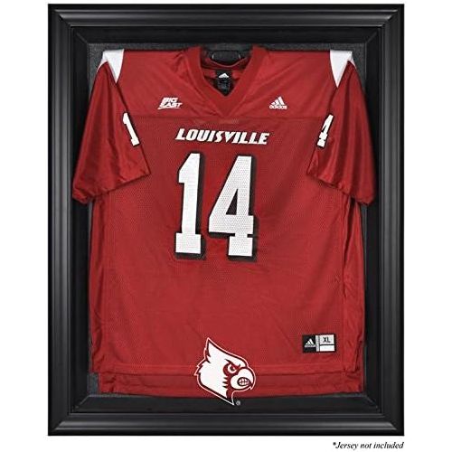  Sports Memorabilia Louisville Cardinals Brown Framed Logo Jersey Display Case - - College Jersey Logo Display Cases