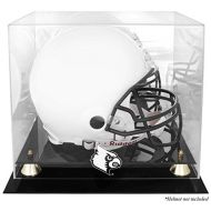 Sports Memorabilia Louisville Cardinals Golden Classic Logo Helmet Display Case with Mirror Back - College Football Helmet Free Standing Display Cases