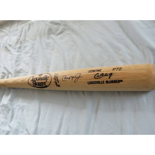  Sports Memorabilia Cal Ripken autographed signed Orioles Louisville Slugger 90s game issued bat JSA - Autographed MLB Bats