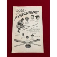 Sports Memorabilia 1948, Joe DiMaggio/Ted Williams, Louisville Slugger Advertising Sign (Scarce) - MLB Unsigned Miscellaneous