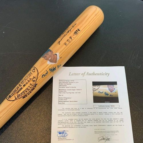  Sports Memorabilia Rare Cool Papa Bell Signed Louisville Slugger Game Model Bat Negro League JSA - Autographed MLB Bats