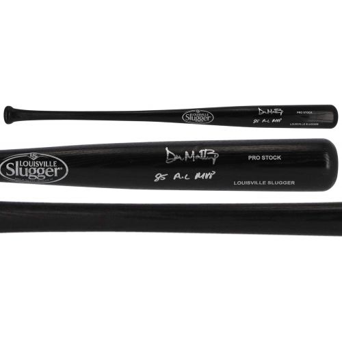  Sports Memorabilia Don Mattingly New York Yankees Autographed Black Louisville Slugger Bat with85 AL MVP Inscription - Autographed MLB Bats