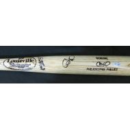 Sports Memorabilia Cole Hamels Phillies Signed GAME READY Louisville Slugger Bat MLB 134182 - Autographed MLB Bats