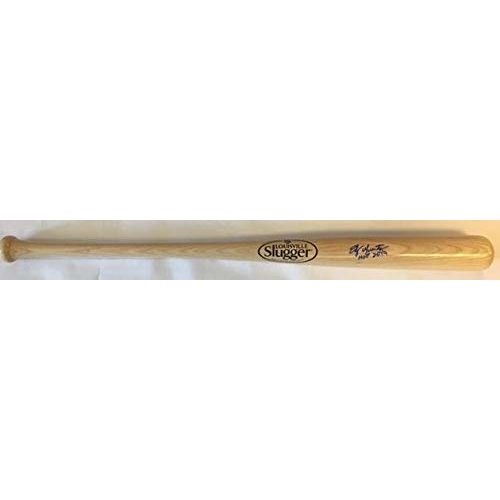  Sports Memorabilia Edgar Martinez Autographed Louisville Slugger Standard Model Bat withHOF 2019 Inscription - Autographed MLB Bats