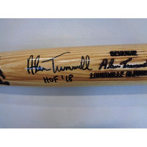  Sports Memorabilia Alan Trammell Autographed Game Model Louisville Slugger Bat InscribedHOF 18 - Autographed MLB Bats