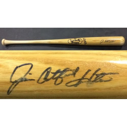  Sports Memorabilia Jim Catfish Hunter signed Louisville Slugger baseball bat autograph HOF CBM COA - Autographed MLB Bats