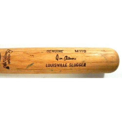  Sports Memorabilia 1980-81 Jim Anderson Game Used Louisville Slugger 34 1/2 M110 Bat Mariners - Game Used MLB Bats