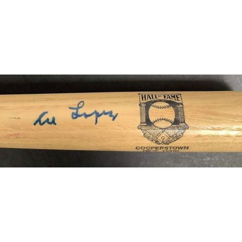  Sports Memorabilia Al Lopez Signed Baseball Mini Bat HOF Logo 16 Autograph Slugger JSA 2 - Autographed MLB Bats