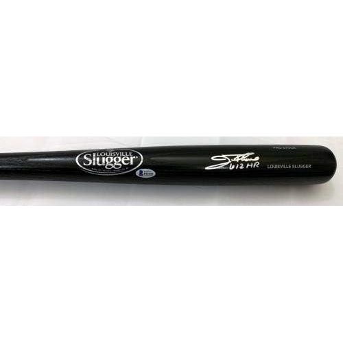  Sports Memorabilia Jim Thome Autographed Louisville Slugger Bat W/612 HR Indians Phillies White Sox Twins Beckett Witnessed - Autographed MLB Bats