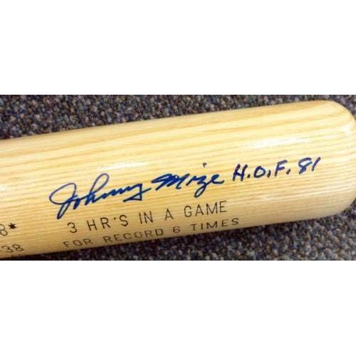  Sports Memorabilia Johnny Mize Autographed Louisville Slugger Bat New York Yankees, St. Louis CardinalsHOF 81 PSA/DNA #Y29057 - Autographed MLB Bats