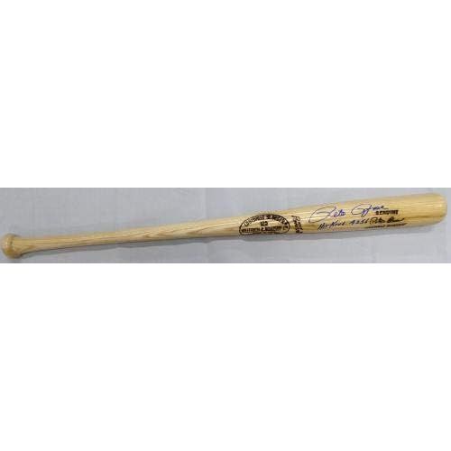  Sports Memorabilia Pete Rose Autographed Blonde Louisville Slugger Bat Cincinnati RedsHit King & 4256 PR Holo Stock #178266 - Autographed MLB Bats