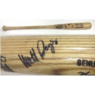 Sports Memorabilia Matt Nokes Signed Game Used Louisville Slugger Bat Autograph Coa Yankees Catcher - MLB Autographed Game Used Helmets