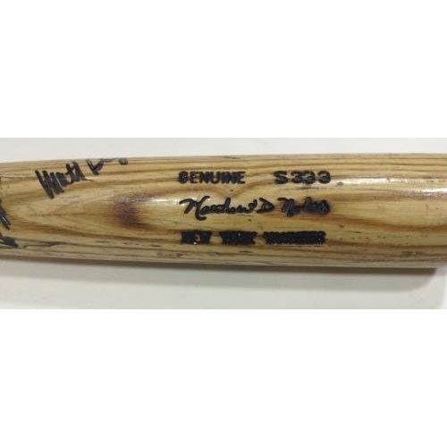  Sports Memorabilia Matt Nokes Signed Game Used Louisville Slugger Bat Autograph Coa Yankees Catcher - MLB Autographed Game Used Helmets