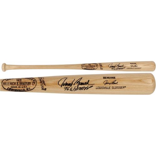  Sports Memorabilia Johnny Bench Cincinnati Reds Autographed Blonde Louisville Slugger Game Model Bat with76 WS MVP Inscription - Autographed MLB Bats