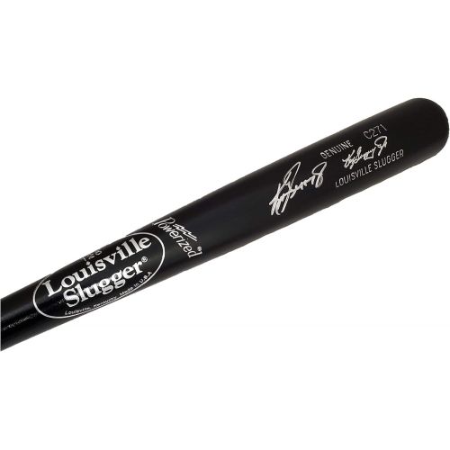  Sports Memorabilia Ken Griffey Jr. Autographed Black Louisville Slugger Game Model Bat Seattle Mariners Beckett BAS & MCS Holo Stock #185630 - Autographed MLB Bats