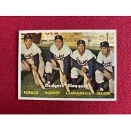 Sports Memorabilia 1957, Dodgers Sluggers,Topps Baseball Card (Brooklyn Dodgers) - Slabbed Baseball Cards