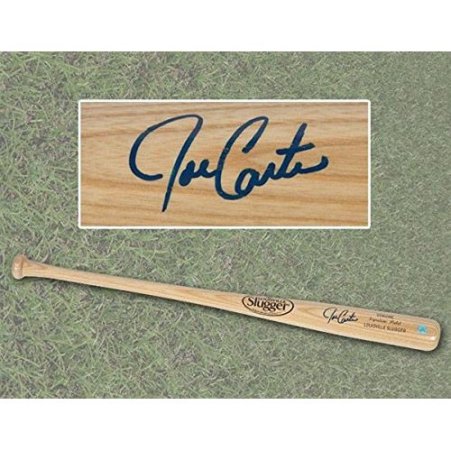  Sports Memorabilia Joe Carter Autographed Blonde Louisville Slugger Baseball Bat - Blue Jays - Autographed MLB Bats