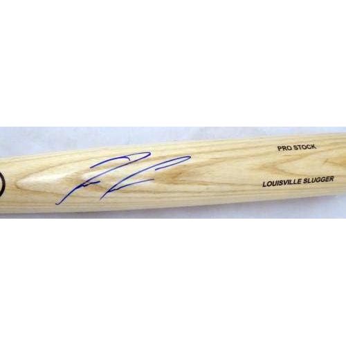  Sports Memorabilia Ronald Acuna Jr. Autographed Blonde Louisville Slugger Baseball Bat Atlanta Braves Beckett BAS Stock #181316 - Autographed MLB Bats