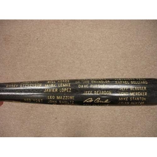  Sports Memorabilia 1992 Atlanta Braves NL Champions Louisville Slugger Black Baseball Bat - MLB Bats