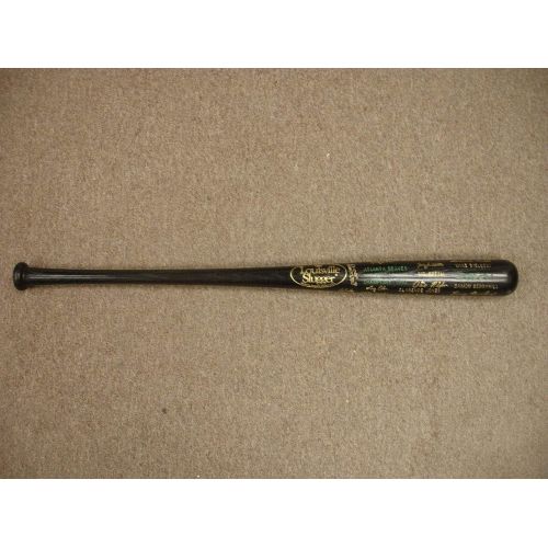  Sports Memorabilia 1992 Atlanta Braves NL Champions Louisville Slugger Black Baseball Bat - MLB Bats