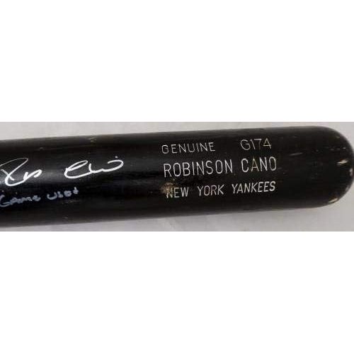  Sports Memorabilia Robinson Cano Autographed New York Yankees Uncracked Game Used Louisville Slugger Bat With Signed CertificateGame Used PSA/DNA #7A96462 - MLB Autographed Game Used Bats