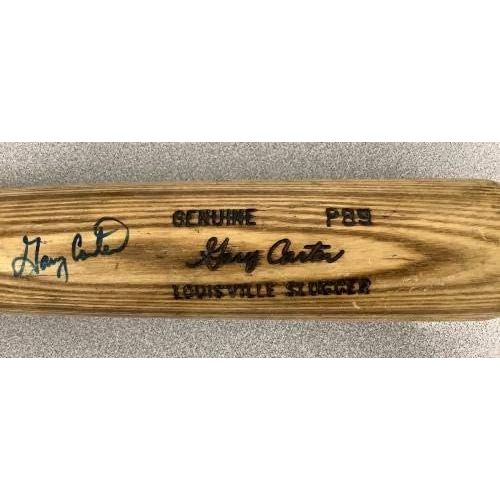  Sports Memorabilia Gary Carter Signed Game Used Baseball Bat LS Slugger Autograph Expos NY Mets JSA - MLB Game Used Bats