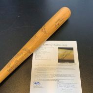 Sports Memorabilia Harvey Kuenn Signed 1950s Game Issued Louisville Slugger Bat With JSA COA RARE - Autographed MLB Bats