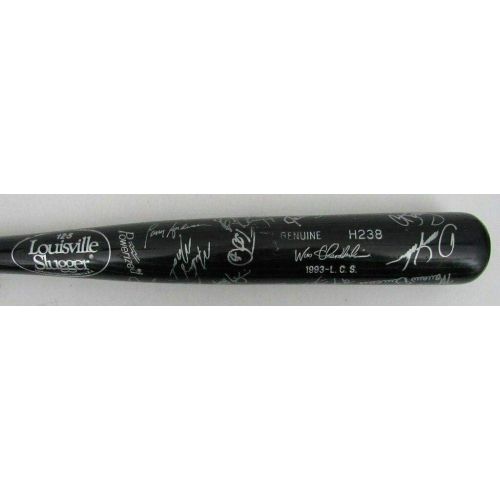  Sports Memorabilia 1993 Phillies Team Signed Louisville Slugger Bat (by 28 players) Beckett 141919 - Autographed MLB Bats