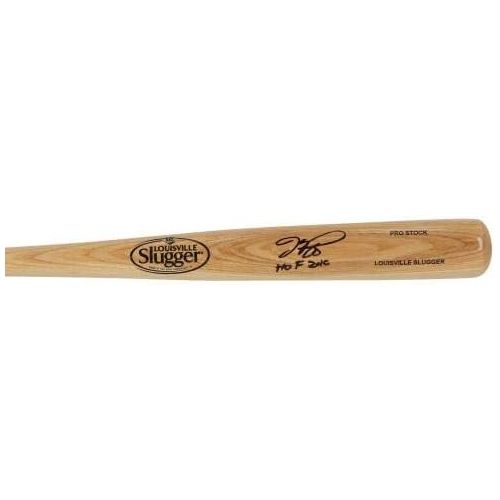  Sports Memorabilia Mike Piazza New York Mets Autographed Louisville Slugger Blonde Bat withHOF 2016 Inscription - Autographed MLB Bats