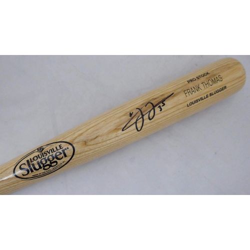  Sports Memorabilia Frank Thomas Autographed Blonde Louisville Slugger Bat Chicago White Sox Beckett BAS Stock #177491 - Autographed MLB Bats