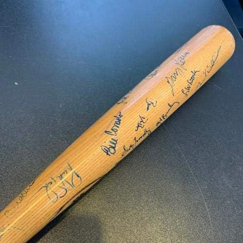  Sports Memorabilia 1989 Detroit Tigers Team Signed Game Used Louisville Slugger Baseball Bat - Autographed MLB Bats
