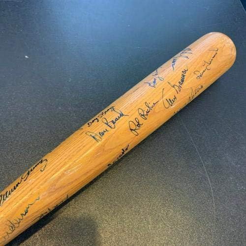  Sports Memorabilia 1989 Detroit Tigers Team Signed Game Used Louisville Slugger Baseball Bat - Autographed MLB Bats