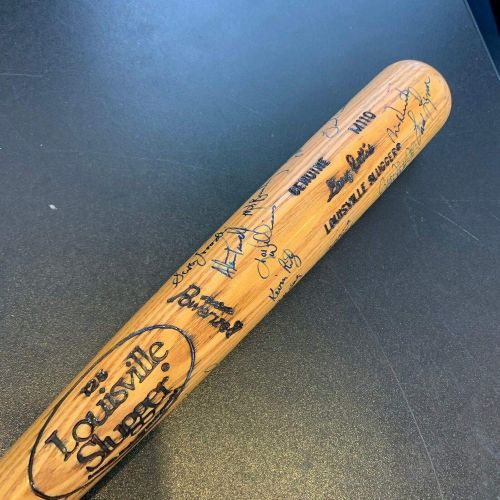  Sports Memorabilia 1989 Detroit Tigers Team Signed Game Used Louisville Slugger Baseball Bat - Autographed MLB Bats