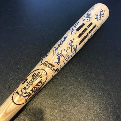  Sports Memorabilia 1996 Minnesota Twins Team Signed Louisville Slugger Bat Paul Molitor - Autographed MLB Bats