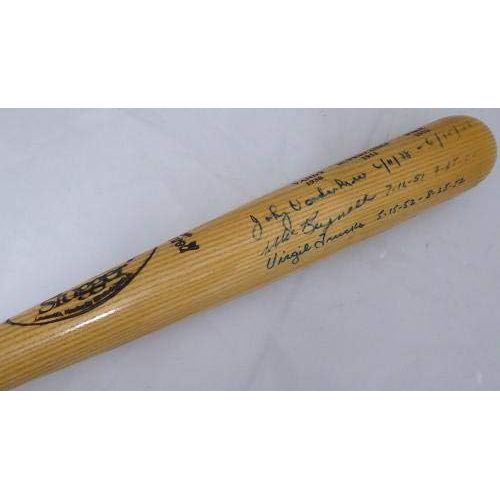  Sports Memorabilia Johnny Vander Meer, Allie Reynolds & Virgil Trucks Autographed Louisville Slugger Bat Two Time No Hit Pitchers Beckett BAS #A88578 - Autographed MLB Bats