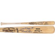 Sports Memorabilia Phil Rizzuto New York Yankees Autographed Blonde Louisville Slugger Bat withHR #34 Multiple Inscriptions - Autographed MLB Bats